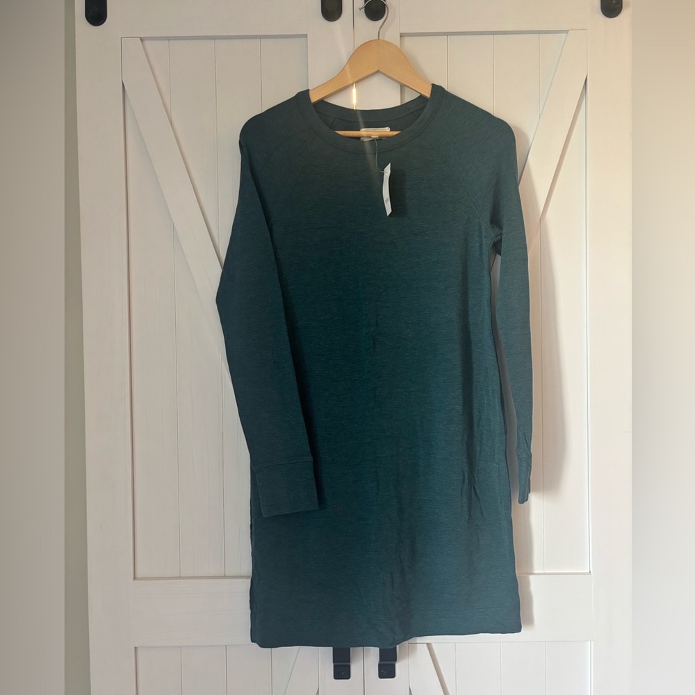 Teal Long Sleeve Dress